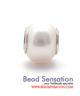 Trollbeads Limited Edition 30th Anniversary Bracelet - White Pearl