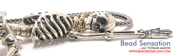 Trollbeads Limited Edition Skeleton Necklace Face