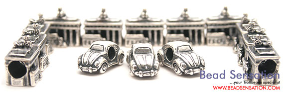Trollbeads Limited Edition World Tour Germany Brandenburg Gate and VW Beetle